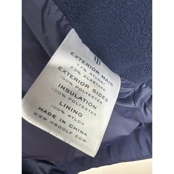 Holderness & Bourne The King Vest Men's Medium Navy Tailored Fit Full Zip *Logo - Picture 7 of 10